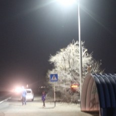 Освещение пешеходного перехода г. Оренбург